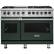 Front. Viking - VGR Freestanding 7-Series Gas 48"W Range - Blackforest Green.
