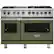 Front. Viking - VGR Freestanding 7-Series Gas 48"W Range - Cypress Green.