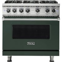 Viking - Professional 5 Series 5.1 Cu. Ft. Freestanding Gas Convection Range - Blackforest green - Front_Zoom