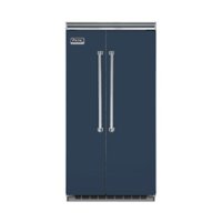 Viking - Professional 5 Series Quiet Cool 25.3 Cu. Ft. Side-by-Side Built-In Refrigerator - Blue - Front_Zoom