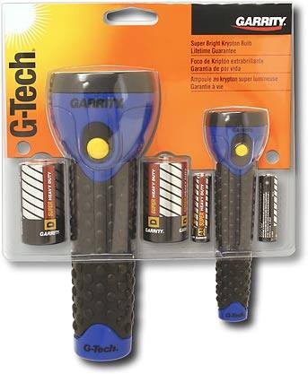 Front Standard. Garrity - G-Tech 2-D/2-AA Flashlight Combo.