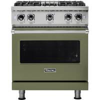 Viking - Professional 5 Series 4.0 Cu. Ft. Freestanding Gas Convection Range - Cypress Green - Front_Zoom