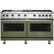 Front. Viking - Professional 5 Series 8 Cu. Ft. Freestanding Double Oven LP Gas Convection Range - Cypress Green.