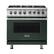 Front. Viking - VGR Freestanding 7-Series Gas 36"W Range - Blackforest Green.