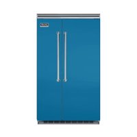 Viking - Professional 5 Series Quiet Cool 29.1 Cu. Ft. Side-by-Side Built-In Refrigerator - Alluvial Blue - Front_Zoom