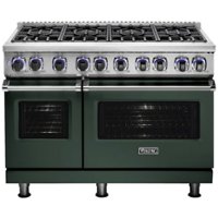 Viking - Professional 7 Series 6.1 Cu. Ft. Freestanding Double Oven LP Gas Convection Range - Blackforest Green - Front_Zoom