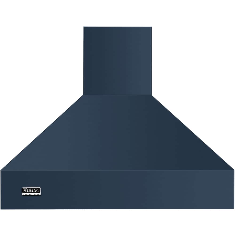 Front. Viking - Professional 5 Series 48" Externally Vented Range Hood - Slate Blue.