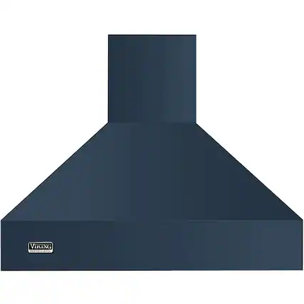 Front. Viking - Professional 5 Series 48" Externally Vented Range Hood - Slate Blue.