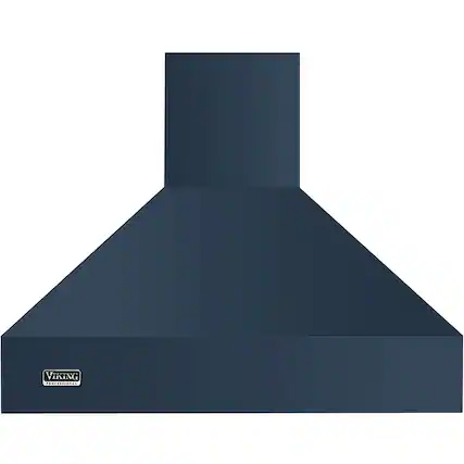 Front. Viking - Professional 5 Series 60" Externally Vented Range Hood - Slate Blue.