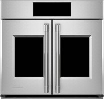 Monogram - 30" Built-In Single Electric Convection Wall Oven - Stainless Steel - Front_Zoom