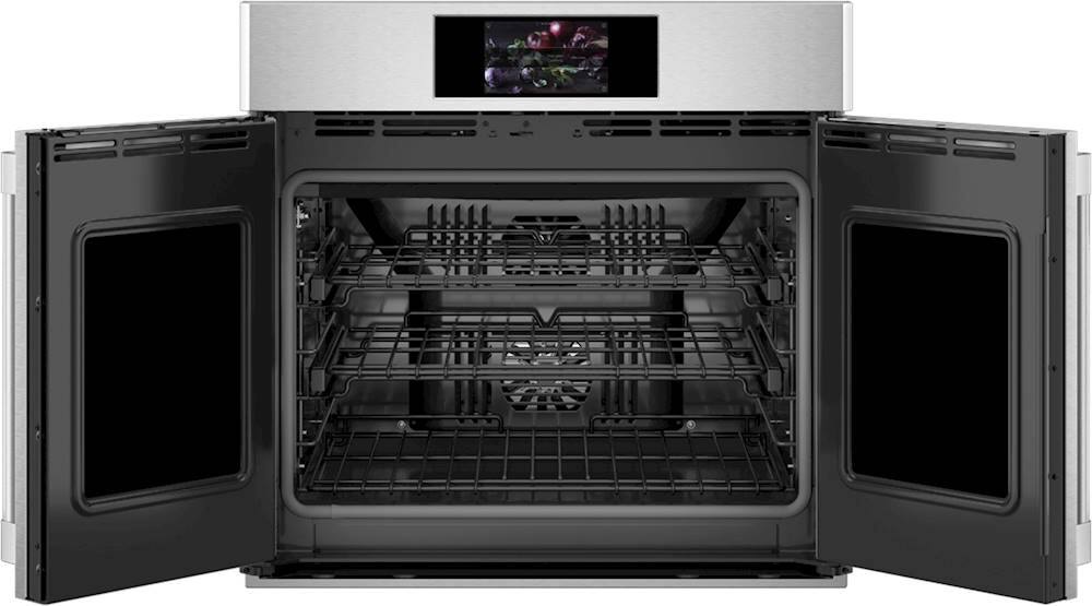 Alt View 11. Monogram - 30" Built-In Single Electric Convection Wall Oven - Stainless Steel.