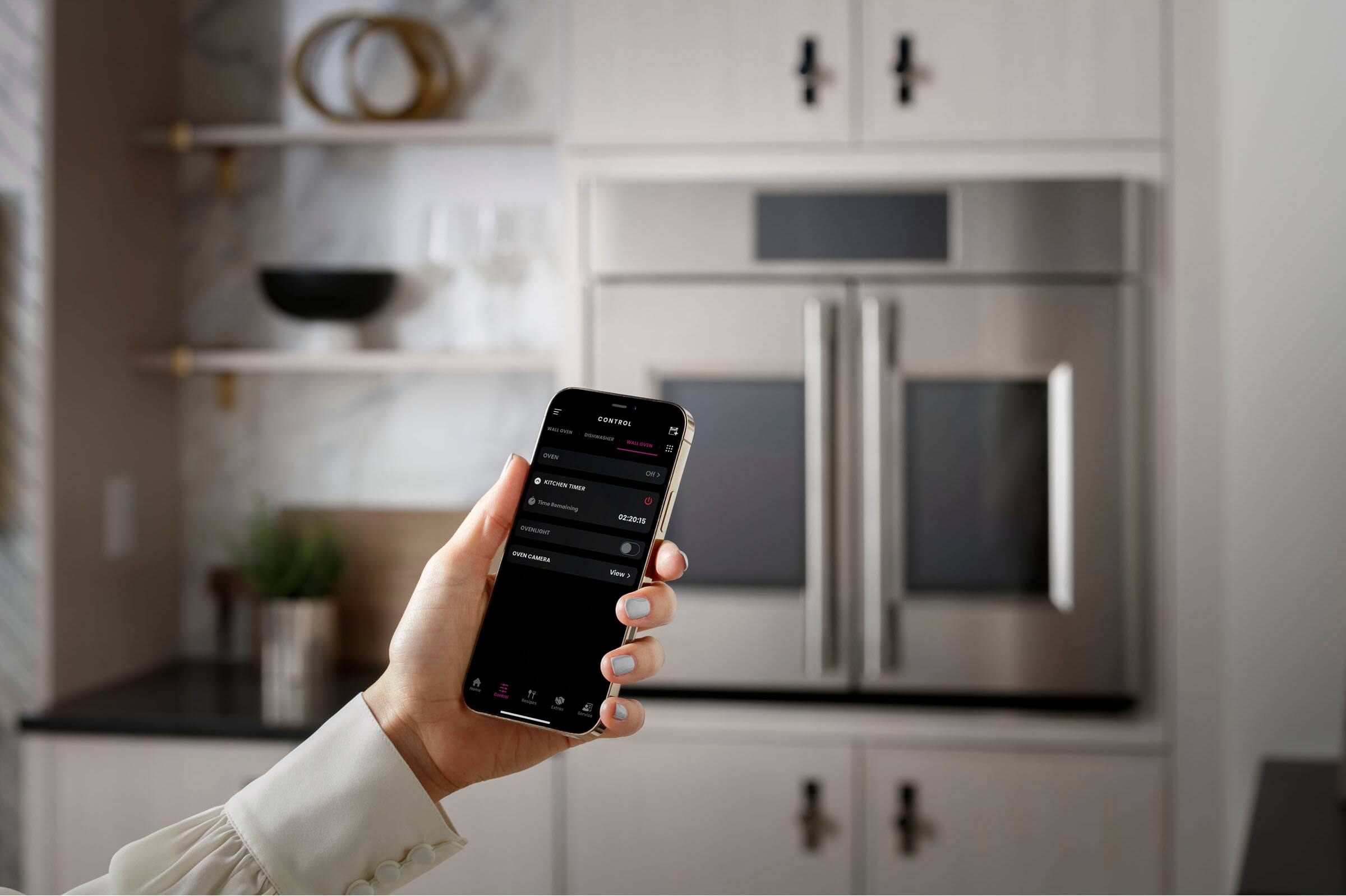 Alt View 37. Monogram - 30" Built-In Single Electric Convection Wall Oven - Stainless Steel.