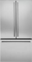 Monogram - 23.1 Cu. Ft. French Door Counter-Depth Refrigerator - Stainless steel - Front_Zoom