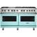 Front. Viking - 5-Series Dual Fuel Self-Clean 60"W Sealed Burner Range - Bywater Blue.