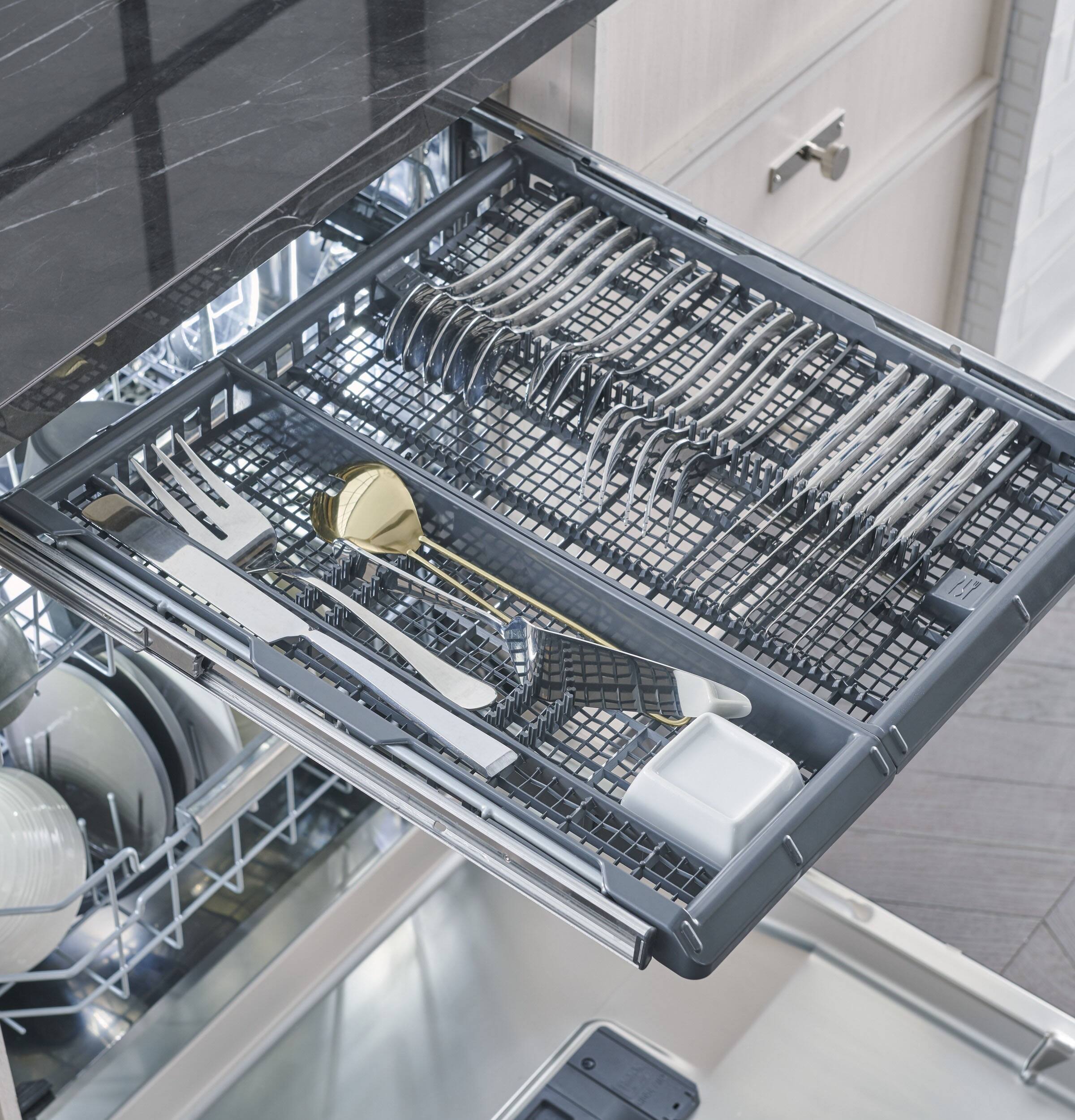 Alt View 16. Monogram - Top Control Smart Built-In Stainless Steel Tub Dishwasher with 3rd Rack and 39 dBA - Stainless steel.