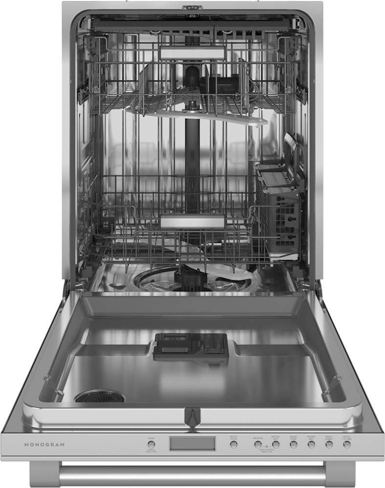 Alt View 1. Monogram - Top Control Smart Built-In Stainless Steel Tub Dishwasher with 3rd Rack and 39 dBA - Stainless steel.
