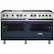 Front. Viking - 5-Series Dual Fuel Self-Clean 60"W Sealed Burner Range - Slate Blue.