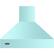 Front. Viking - Professional 5 Series 48" Externally Vented Range Hood - Bywater Blue.