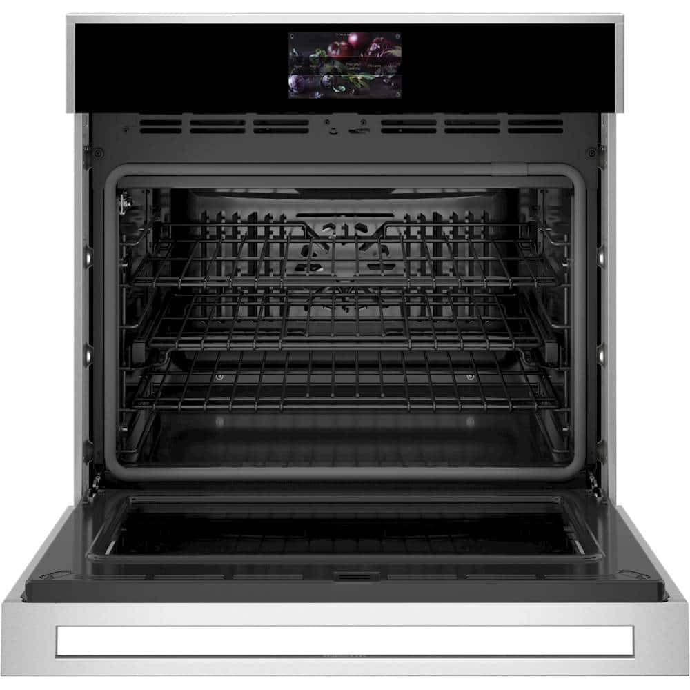 Alt View 11. Monogram - 30" Built-In Single Electric Convection Wall Oven - Stainless Steel.
