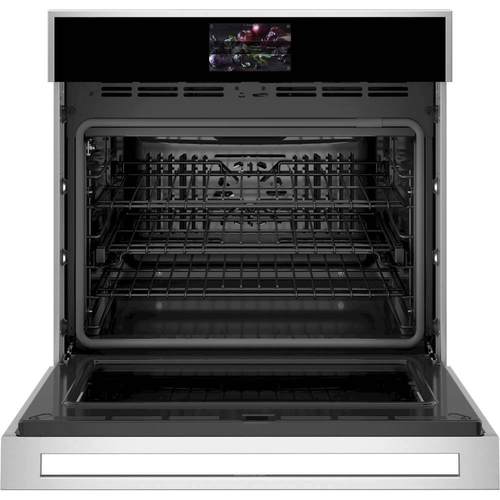 Alt View 11. Monogram - 30" Built-In Single Electric Convection Wall Oven - Stainless Steel.