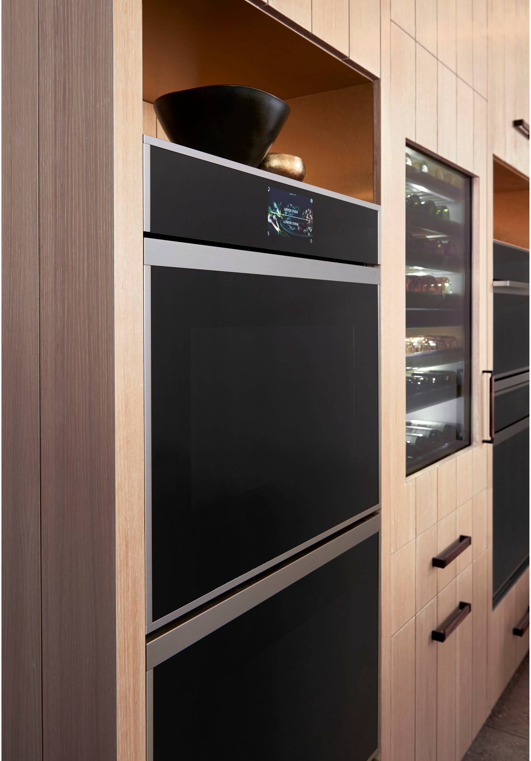 Alt View 18. Monogram - 30" Built-In Single Electric Convection Wall Oven - Stainless Steel.