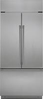 Monogram - 20.8 Cu. Ft. French Door Built-In Refrigerator with Water Filtration - Stainless steel - Front_Zoom