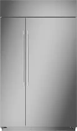 Monogram - 29.5 Cu. Ft. Side-by-Side Built-In Smart Refrigerator with Water Filtration - Stainless Steel