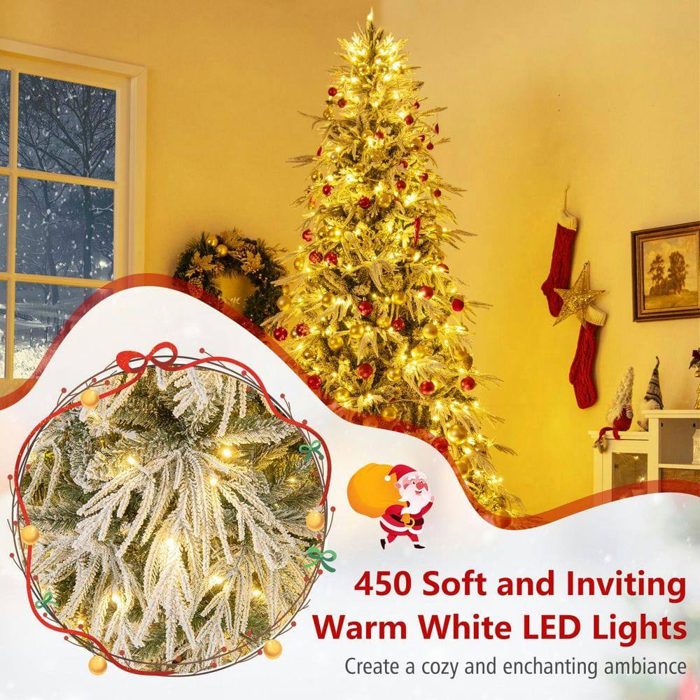 450 Soft and Inviting Warm White LED Lights  
Create a cozy and enchanting ambiance