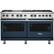 Front. Viking - 5-Series Dual Fuel Self-Clean 60"W Sealed Burner Range - Slate Blue.