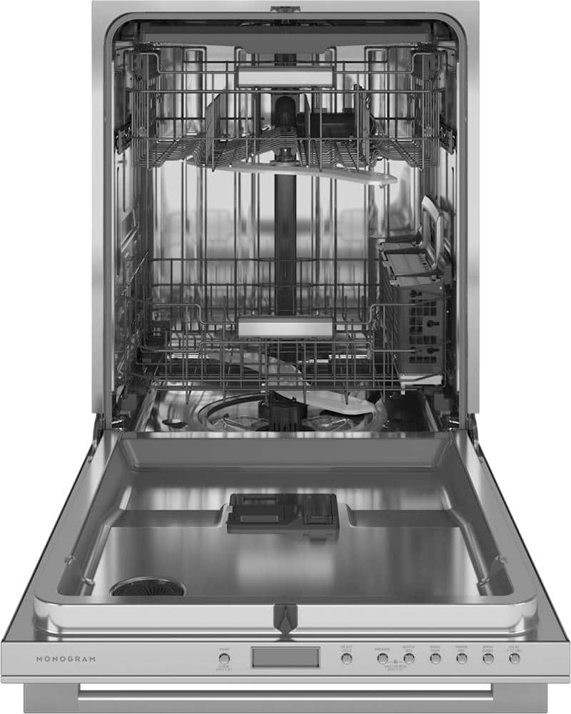 Alt View 1. Monogram - Top Control Smart Built-In Stainless Steel Tub Dishwasher with 3rd Rack and 42 dBa - Stainless steel.