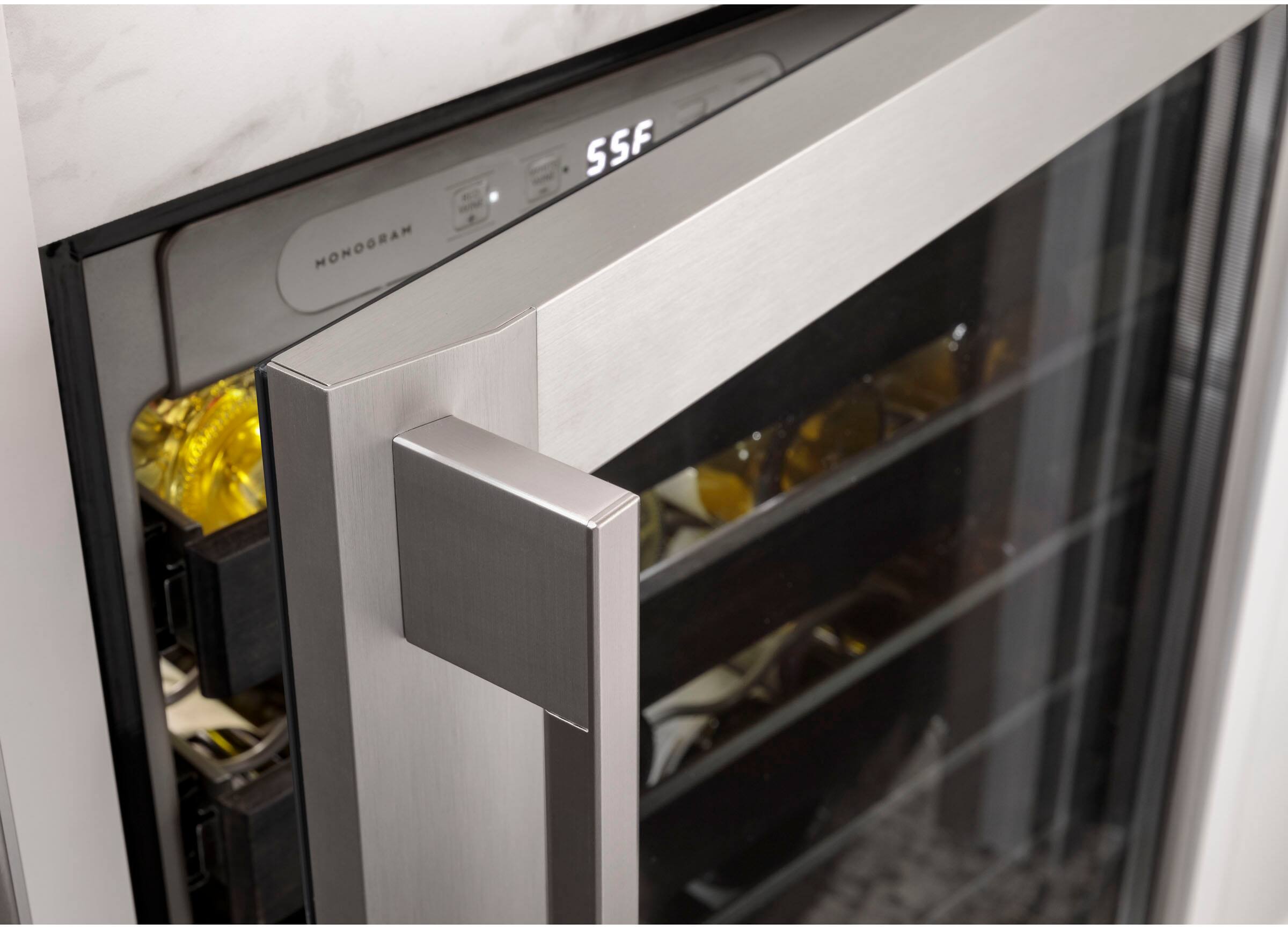 Alt View 12. Monogram - 57-Bottle Wine Cooler - Stainless Steel.