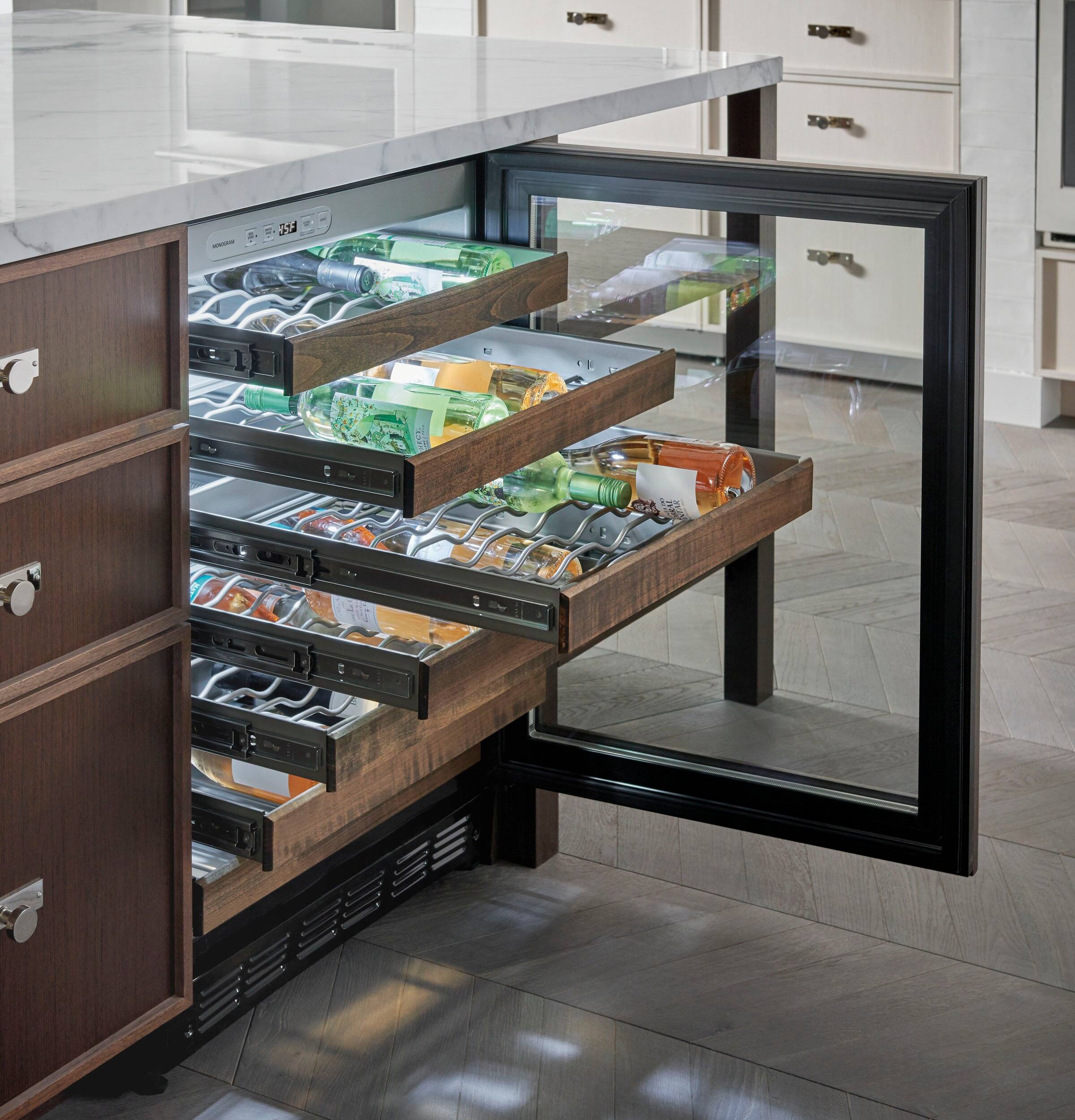 Alt View 13. Monogram - 57-Bottle Wine Cooler - Stainless Steel.