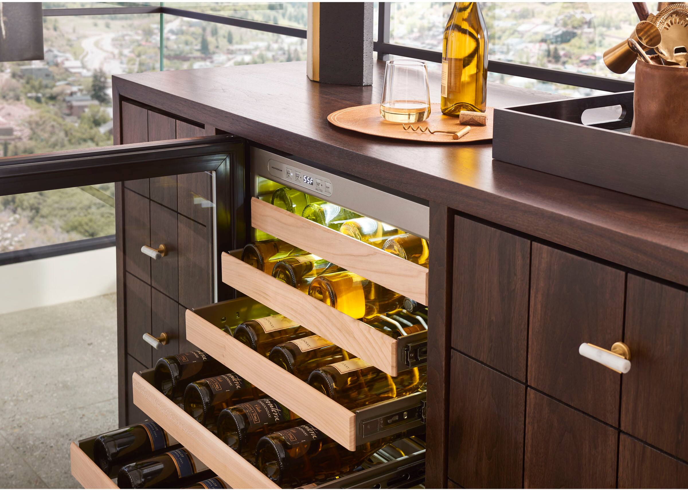 Alt View 24. Monogram - 57-Bottle Wine Cooler - Stainless Steel.