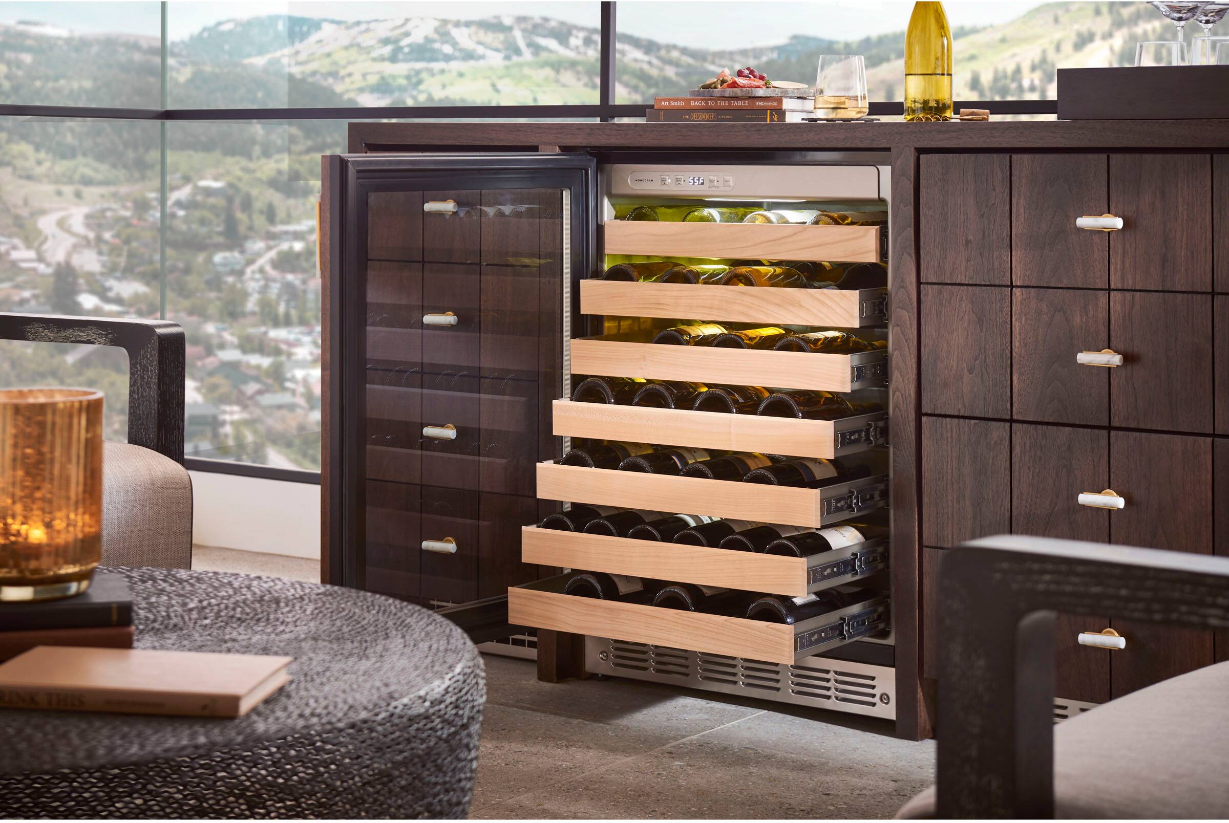 Alt View 27. Monogram - 57-Bottle Wine Cooler - Stainless Steel.