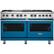 Front. Viking - 5-Series Dual Fuel Self-Clean 60"W Sealed Burner Range - Alluvial Blue.