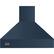Front. Viking - Professional 5 Series 36" Externally Vented Range Hood - Slate Blue.