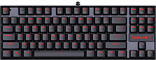 Front. REDRAGON - Kumara K552 Wired Gaming Mechanical Keyboard with Back Lighting - Black.