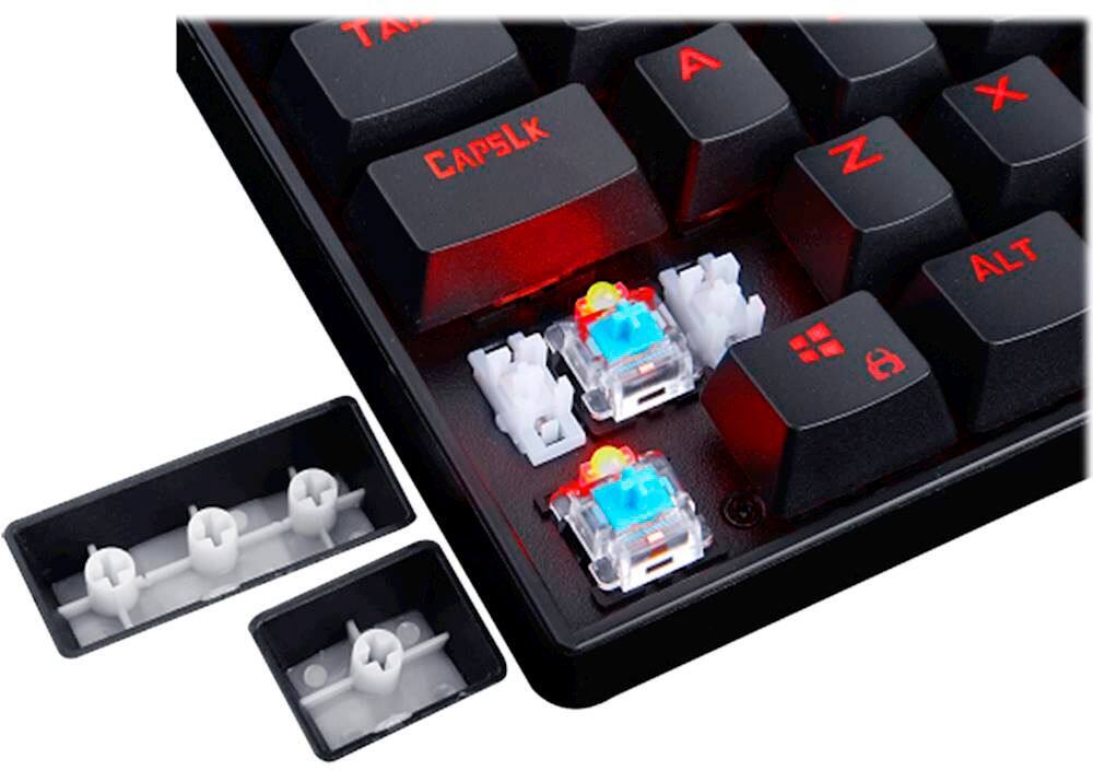 Alt View 15. REDRAGON - Kumara K552 Wired Gaming Mechanical Keyboard with Back Lighting - Black.