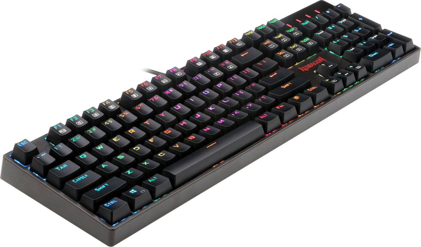 Alt View 12. REDRAGON - SURARA K582 RGB Full-size Wired Gaming Outemu Red Switch Keyboard with RGB Back Lighting - Black.