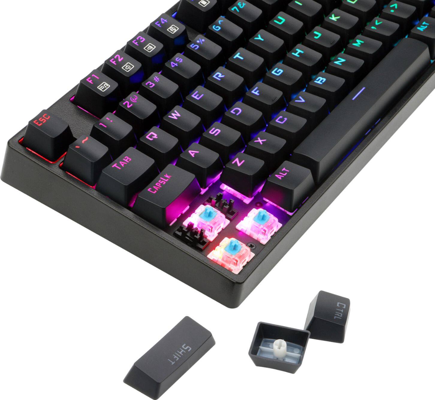 Alt View 19. REDRAGON - SURARA K582 RGB Full-size Wired Gaming Outemu Red Switch Keyboard with RGB Back Lighting - Black.