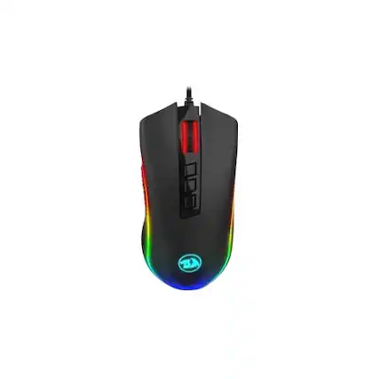 Front. REDRAGON - COBRA M711 Wired Optical Gaming Mouse - Black.