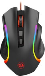 REDRAGON - Griffin M607 Wired Optical Gaming Mouse - Black - Front_Zoom