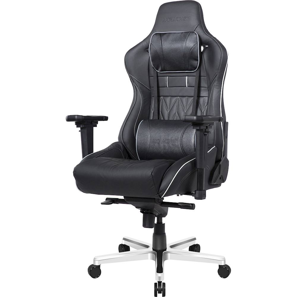 Left View: AKRacing - Masters Series Pro Deluxe Gaming Chair - Black