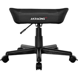 AKRacing - PU Leather Footstool - Black - Front_Zoom