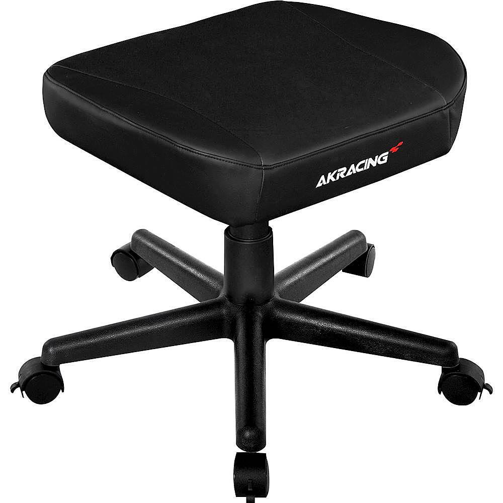 Best Buy AKRacing PU Leather Footstool Black AKSTOOLBK