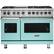 Front. Viking - VGR Freestanding 7-Series Gas 48"W Range - Bywater Blue.
