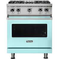 Viking - Professional 5 Series 4.0 Cu. Ft. Freestanding Gas Convection Range - Bywater Blue - Front_Zoom