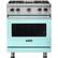 Front. Viking - Professional 5 Series 4.0 Cu. Ft. Freestanding Gas Convection Range - Bywater Blue.