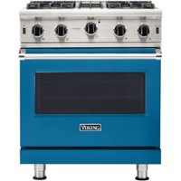 Viking - Professional 5 Series 4.0 Cu. Ft. Freestanding LP Gas Convection Range - Alluvial Blue - Front_Zoom