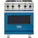 Front. Viking - Professional 5 Series 4.0 Cu. Ft. Freestanding LP Gas Convection Range - Alluvial Blue.